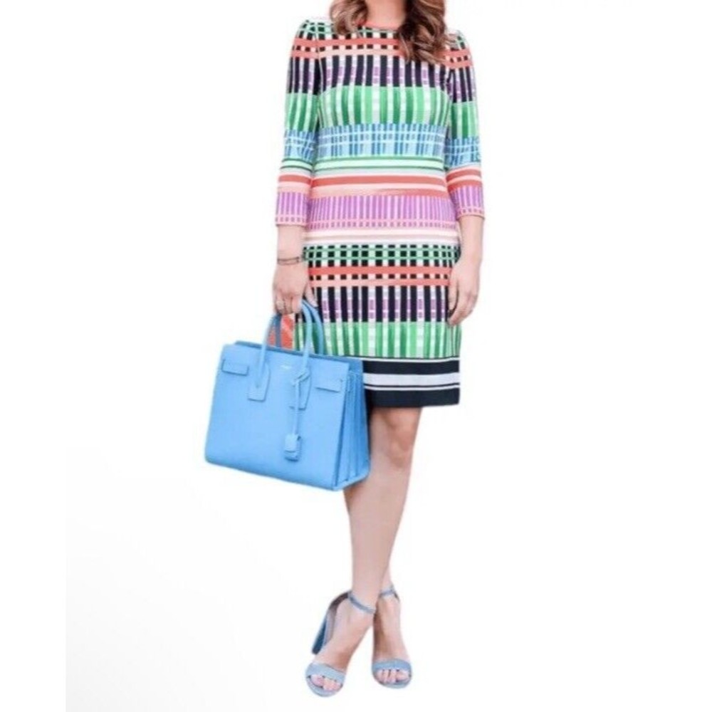 Eliza J Watercolor Sheath Dress Size 10